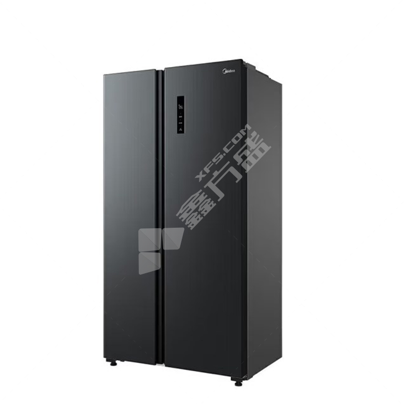 美的 风冷无霜冷冻冷藏大容量对开门冰箱 BCD-556WKPM(Q) 556L 一级能效 炭灰
