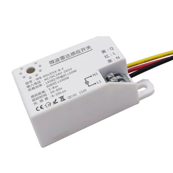 微博电子 雷达感应开关 四线4G非强启型 LED灯40W AC220V