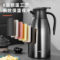 得力 LL104玻璃镀铜内胆保温壶 1.6L 黑色 LL104