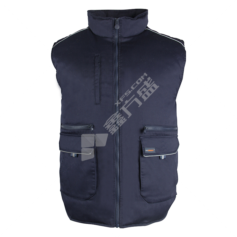 添星 涤棉羽绒马甲 3XL码 藏青色 D22101