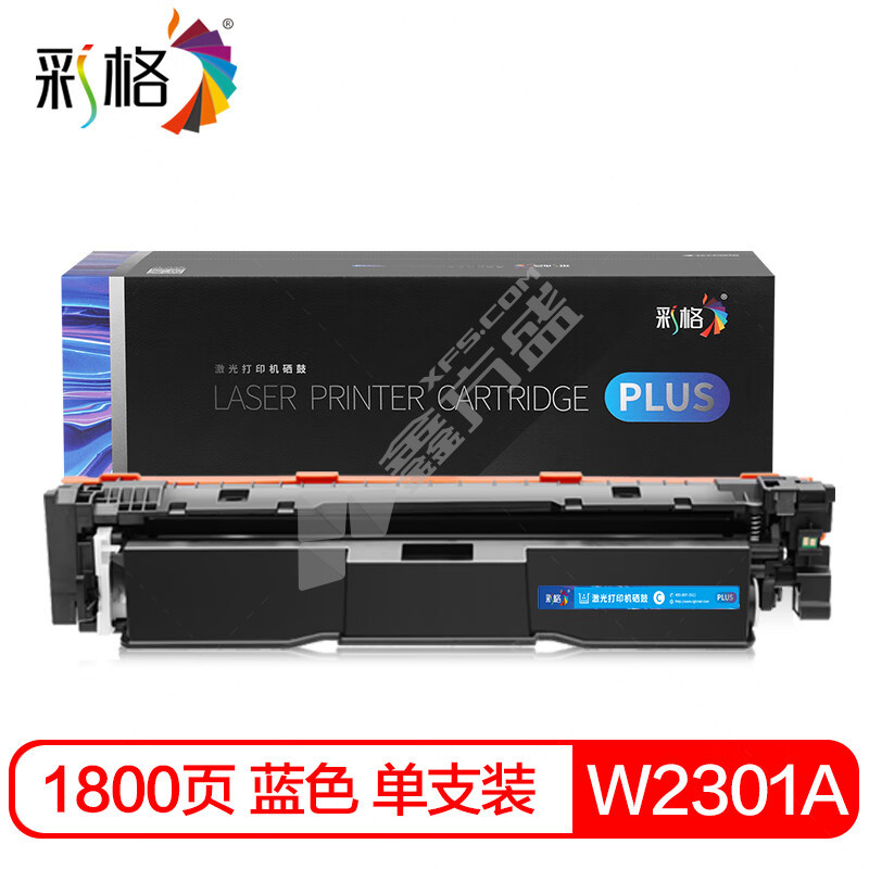 彩格 PLUS系列 W2301A一体鼓 C 1.8K 蓝色  W2301A带芯片