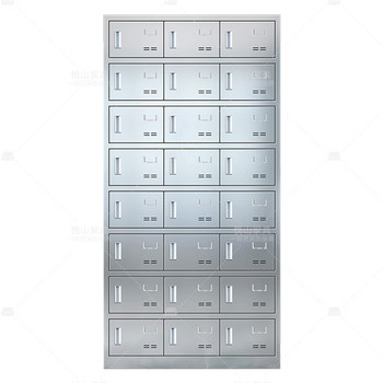 悦山 YSOA11FO24MW201C磁吸锁24门餐具碗柜 YSOA11FO24MW201C 90*35*180cm 银色