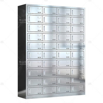 悦山 YSOA11FO40MP304C40门磁吸锁多门储物柜 1350*400*1800mm 银色