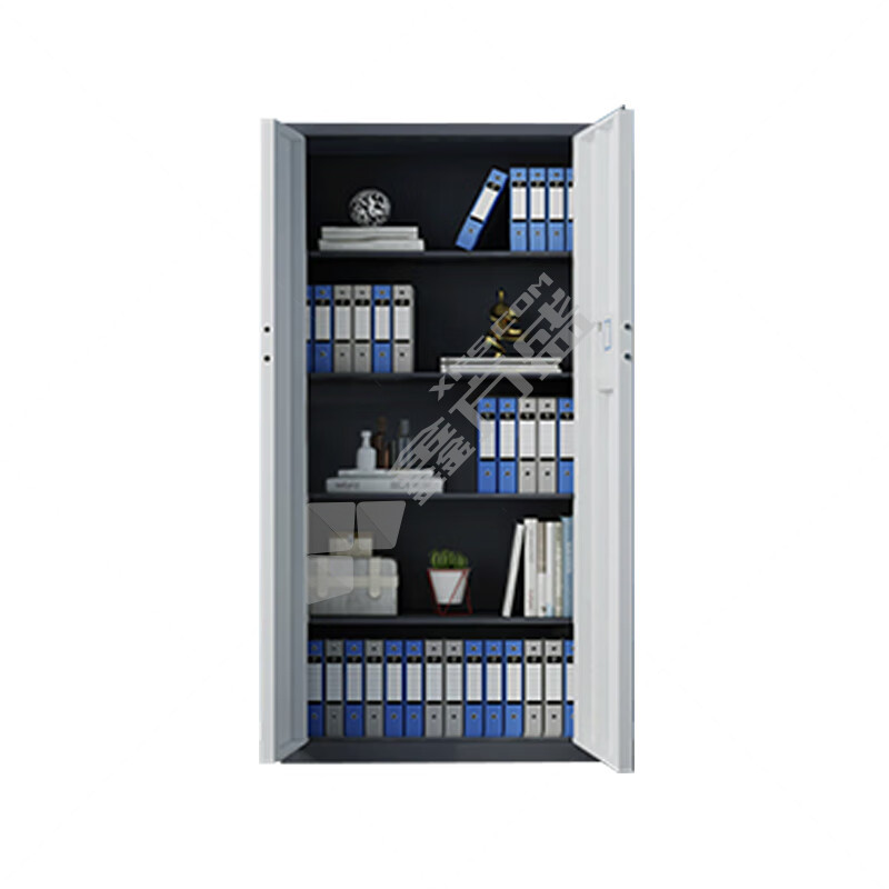 企诺 QNGCFO-03GZGW无斗保密柜 900*420*1850mm 灰白 QNGCFO-03GZGW