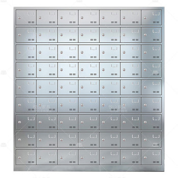 悦山 YSOA11FO63MW201Y钥匙锁63门餐具碗柜 YSOA11FO63MW201Y 165*30*180cm 银色