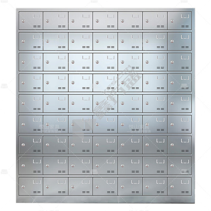 悦山 YSOA11FO63MW201Y钥匙锁63门餐具碗柜 YSOA11FO63MW201Y 165*30*180cm 银色