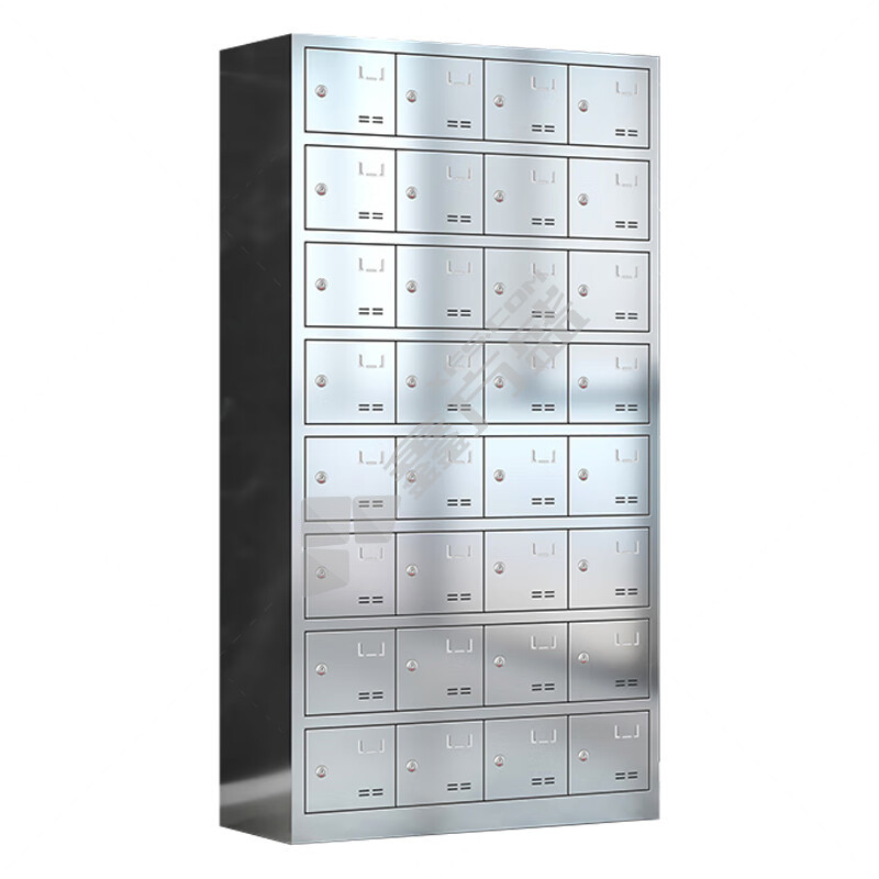 悦山 YSOA11FO32MW304Y钥匙锁32门餐具碗柜 YSOA11FO32MW304Y 97*30*180cm 银色