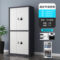 企诺 QNGCFO-02GZGW通双节保密柜 900*420*1850mm 灰白套色