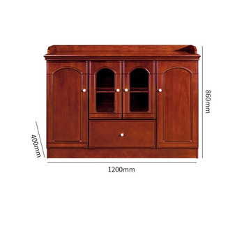 悦山 YSOB102GCCS1205茶水柜 1200*400*860mm 胡桃木色