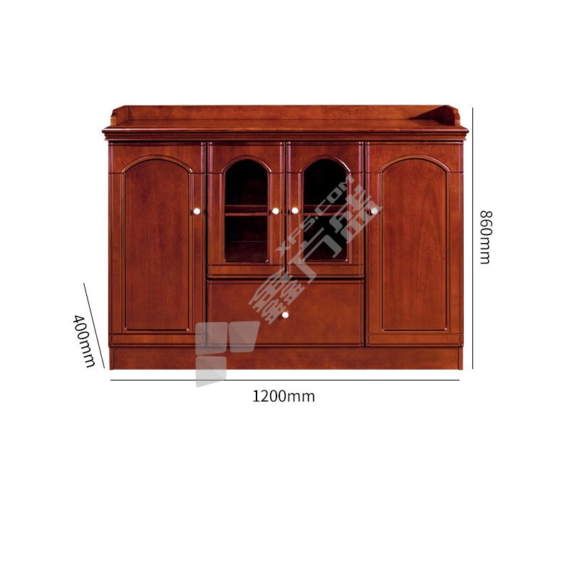 悦山 YSOB102GCCS1205茶水柜 1200*400*860mm 胡桃木色
