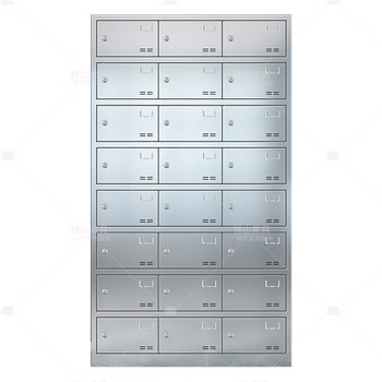 悦山 YSOA11FO24MP304Y钥匙锁24门餐盘柜 1025*400*1800mm 银色