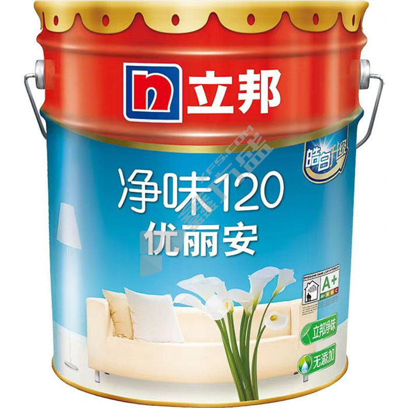 立邦 优丽安净味120内墙乳胶漆 18L 白色