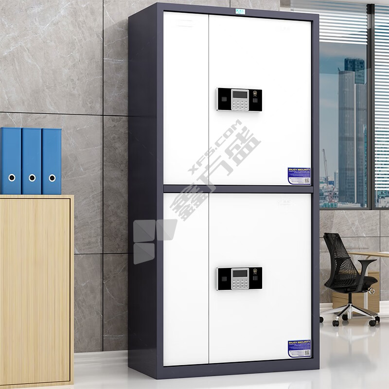 臻远 ZY-BMG-02加厚储物保险柜 W900*D430*1850mm 灰白套色