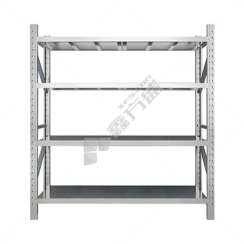 臻远 ZY-BXGHJ-17不锈钢货架 W2000*D500*H2000mm 银灰色