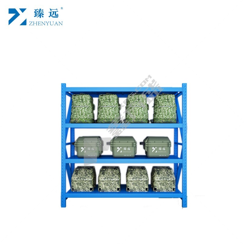 臻远 ZY-HJA-18中型仓储货架 W2000*D600*H2000mm 蓝色