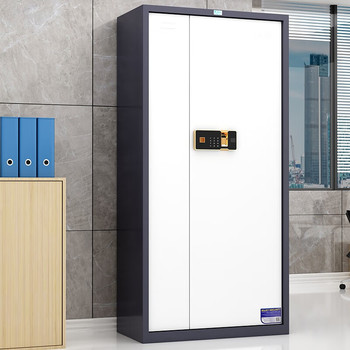 臻远 ZYQX-01通门带斗指纹锁保密柜 W900*D420*H1850mm 灰白套 ZYQX-01