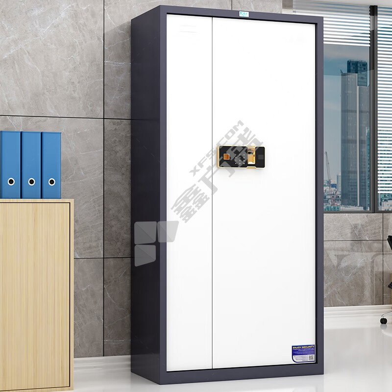 臻远 ZYQX-01通门带斗指纹锁保密柜 W900*D420*H1850mm 灰白套 ZYQX-01