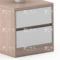臻远 公寓套房家具床头柜 W400*D400*H430mm ZY-GYJJ22