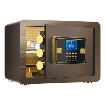 臻远 ZY-NW-BXGS-05全钢实心保险柜 W350*D250*H250mm 咖色
