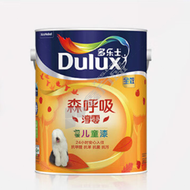 多乐士 森呼吸淳零无添加竹炭儿童漆套装8206 15L 白色