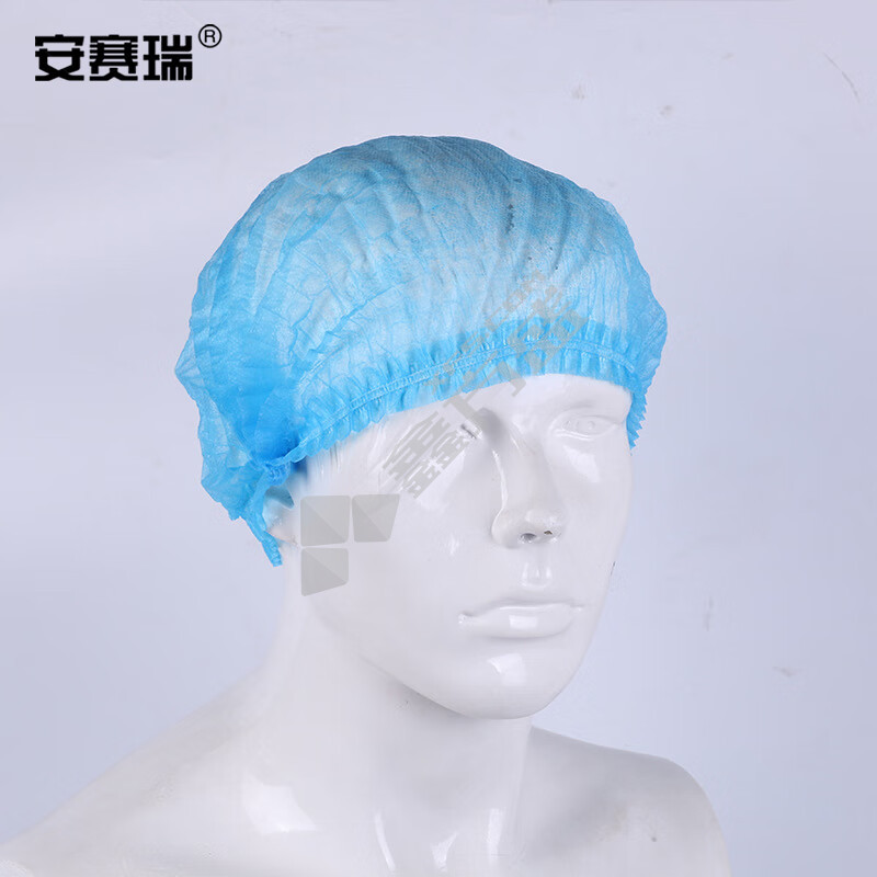 安赛瑞 一次性双筋头套帽子 3A00161 均码 白色