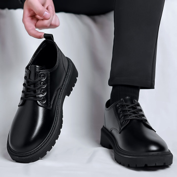 英格杰家 软底大头商务皮鞋 GB01 43（比运动鞋大半码） 黑色