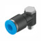 费斯托 QSLV系列 L型螺纹快插接头  QSLV-M5-6 1.8 mm