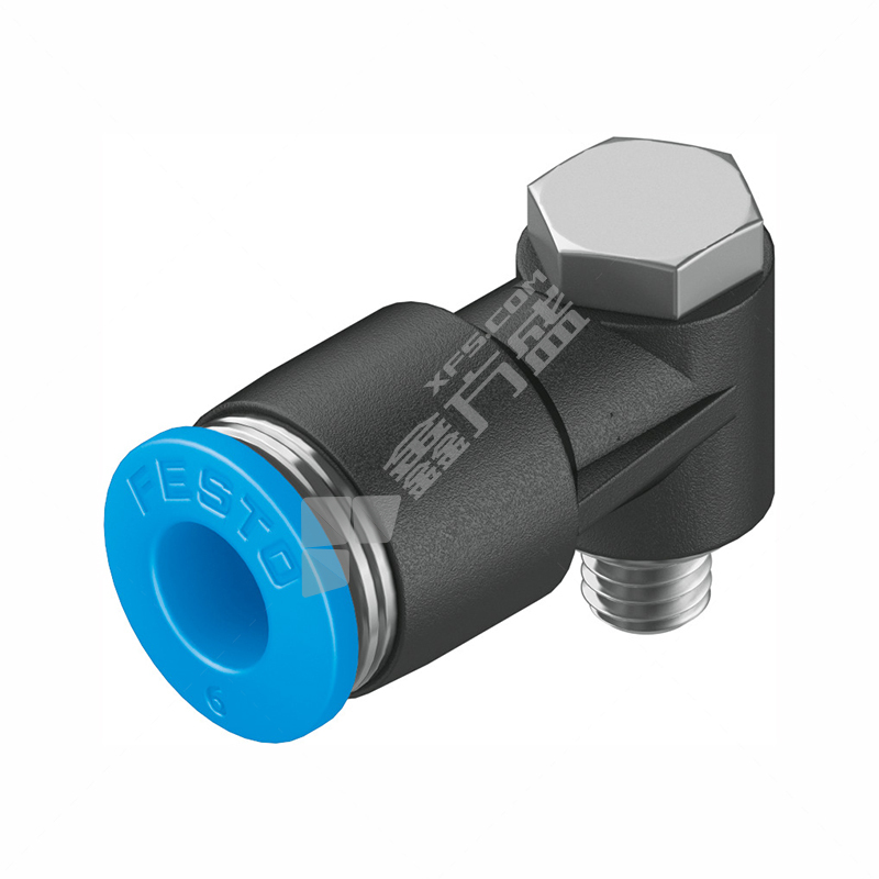 费斯托 QSLV系列 L型螺纹快插接头  QSLV-M5-6 1.8 mm