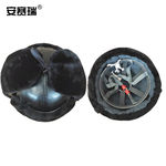 安赛瑞 加绒保暖防寒棉安全帽 黑色 均码 3A00212 黑色短绒