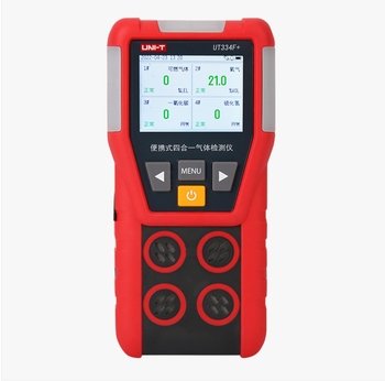 优利德 四合一气体检测仪 UT334F+ 氧气、一氧化碳、硫化氢、可燃气体