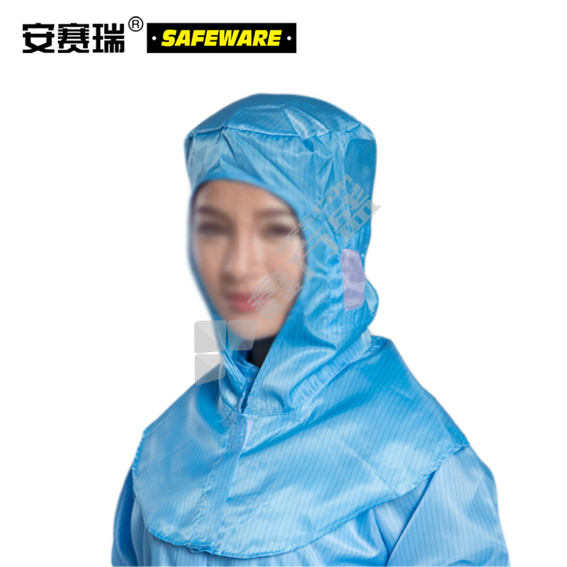 安赛瑞 防静电导电纤维披肩帽 10838 均码 白色