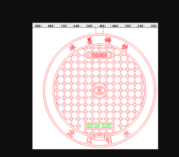 球墨铸铁井盖 轻型 700mm*800mm*60mm