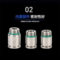 谦华智科 304不锈钢POC快插转外丝螺纹内六角直通接头 POC4-M5X0.8 M5*0.8外螺纹 0~PN15