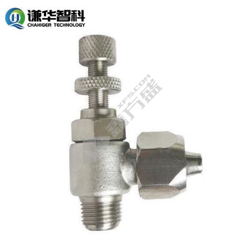 谦华智科 304不锈钢快拧转外丝螺纹限流调速节流手阀 SL8-5-01 快拧接管外内径8mm-5mm-外螺纹1分