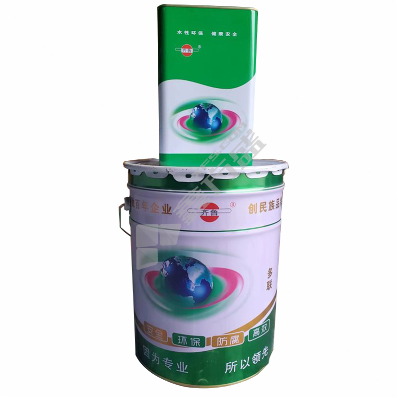 齐鲁 环氧云铁中间漆 淡灰 25kg+2.5kg B03