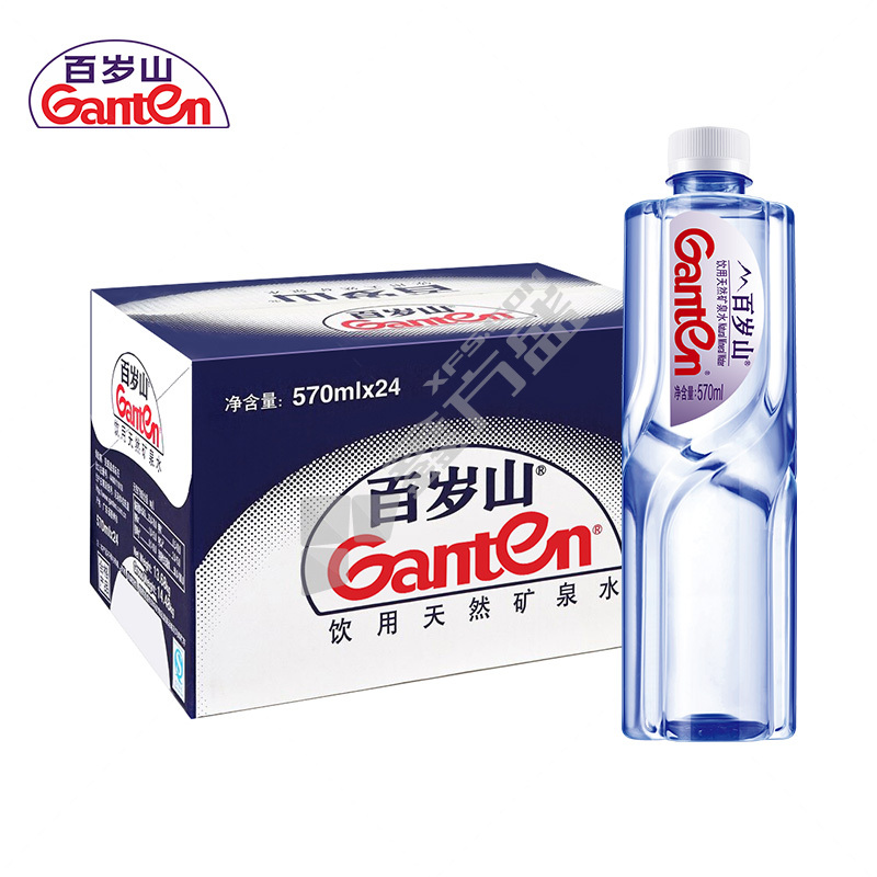 百岁山 570ml天然矿泉水 570ml 24瓶/箱