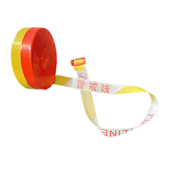 盒装式 涤纶布 警戒带 4cm*100m 黄白 警戒线