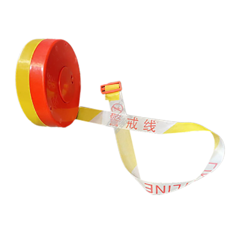 盒装式 涤纶布 警戒带 4cm*100m 黄白 警戒线