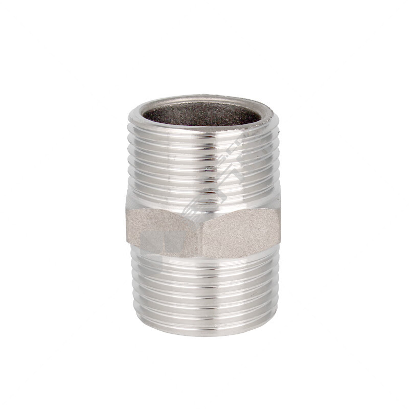 鹏象 304不锈钢双卡压六角对丝 DN15