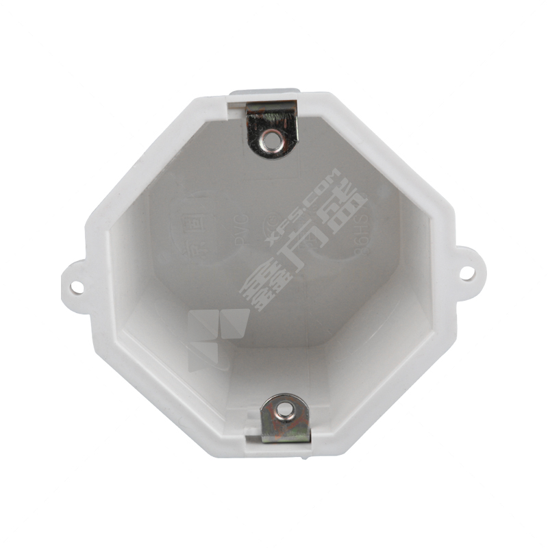 双益 PVC双调八角盒 70mm 全六分 25孔