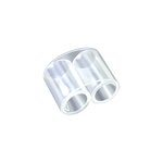 费默司 金相专用镶嵌试样夹 PET透明双圆型 冷镶嵌适用 11mm*8mm*6mm 无色透明 试样夹100个