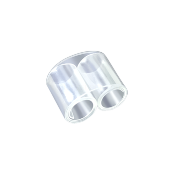 费默司 金相专用镶嵌试样夹 PET透明双圆型 冷镶嵌适用 11mm*8mm*6mm 无色透明 试样夹100个