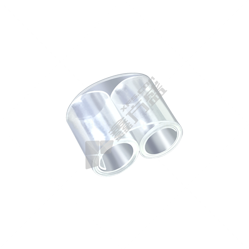 费默司 金相专用镶嵌试样夹 PET透明双圆型 冷镶嵌适用 11mm*8mm*6mm 无色透明 试样夹100个
