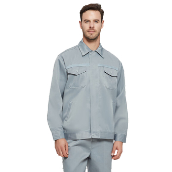 佰益 6023耐酸碱连体服 2XL 180cm 中灰色 6023
