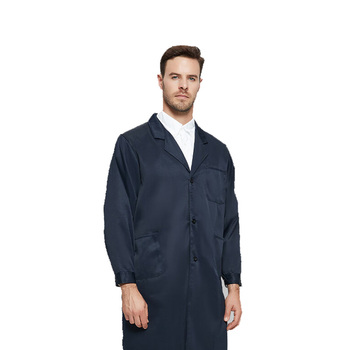 佰益 1201防酸碱防静电大褂 2XL 190cm 藏青色 1201