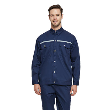 佰益 6005+ 防静电服长袖套装 XL 175cm 石油蓝