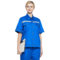 佰益 6004夏季防静电服短袖套装 5XL 195cm 艳蓝色 6004
