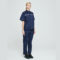 佰益 6005 夏季防静电服短袖套装 2XL 180cm 石油蓝