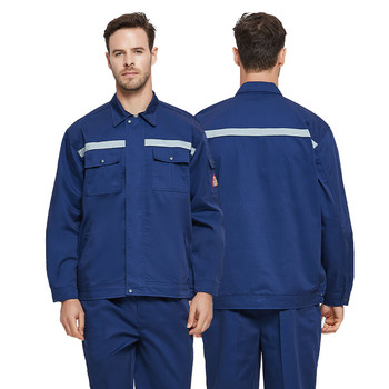 佰益 6024抗油拒水防静电服 3XL 185cm 深蓝色 6024