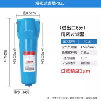 QPSC级中款精密过滤器 P-015 DN20(6分) DN15=4分
